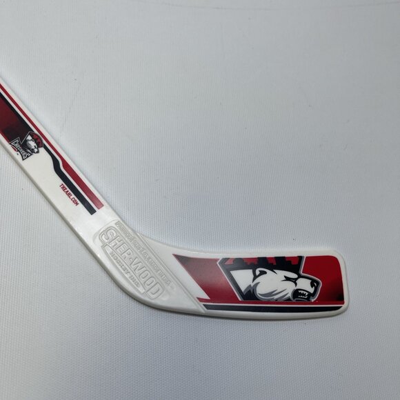 AHL Official 2010 Charlotte Checkers Mini Hockey Stick USA White Sher-Wood NEW - Picture 3 of 5
